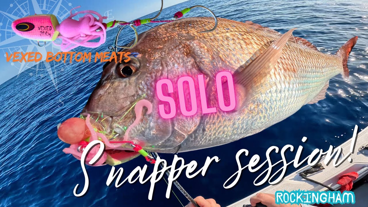 Offshore Snapper Fishing Solo | Vexed Bottom Meats & Assassin Pitchmaster Rod in Action!