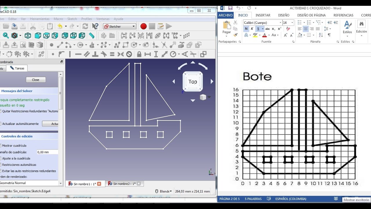 Croquizado Freecad (ESPAÑOL)