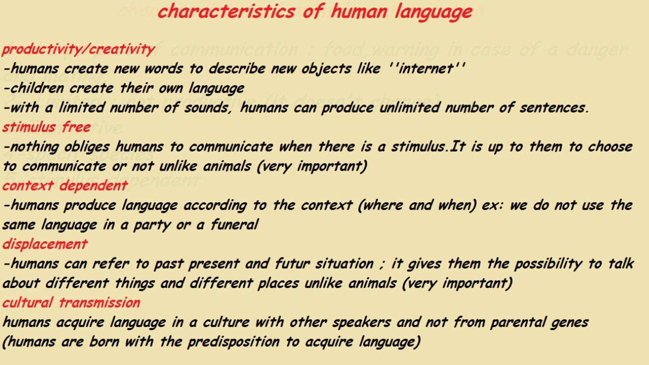 Linguistics part 2 : Animal language Vs Human language