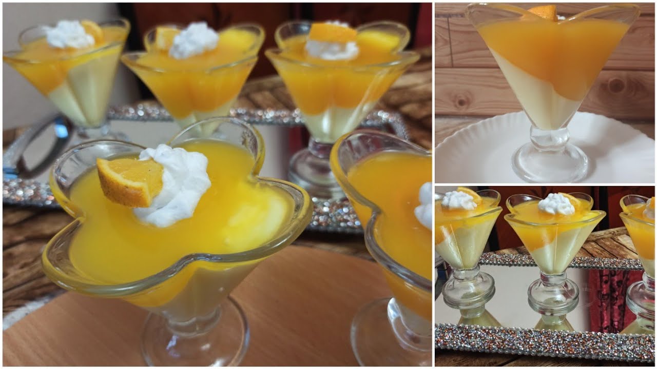تحلية باناكوتا بالبرتقال 🍊ديسير باناكوتا🍊panna cotta à l'orange