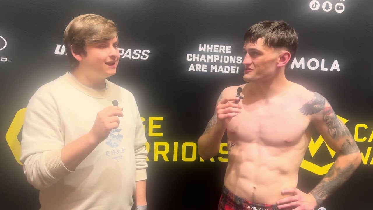 Cage Warriors 194: Jamie McGowan Post Fight Interview 