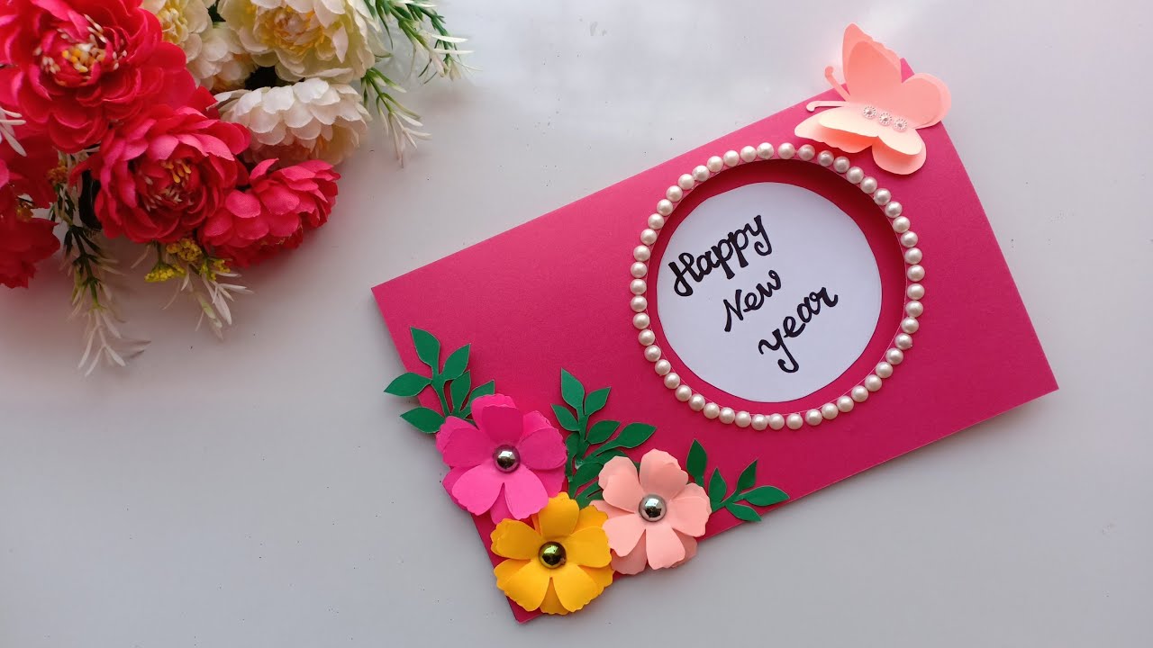 Beautiful Handmade Happy New Year 2019 Card Idea / DIY Greeting  Cards for New Year.