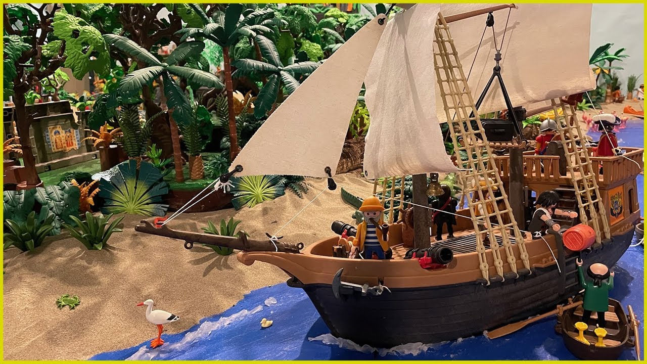 Диорама Playmobil Ацтеки и испанские солдаты ⚔️ Выставка ...
