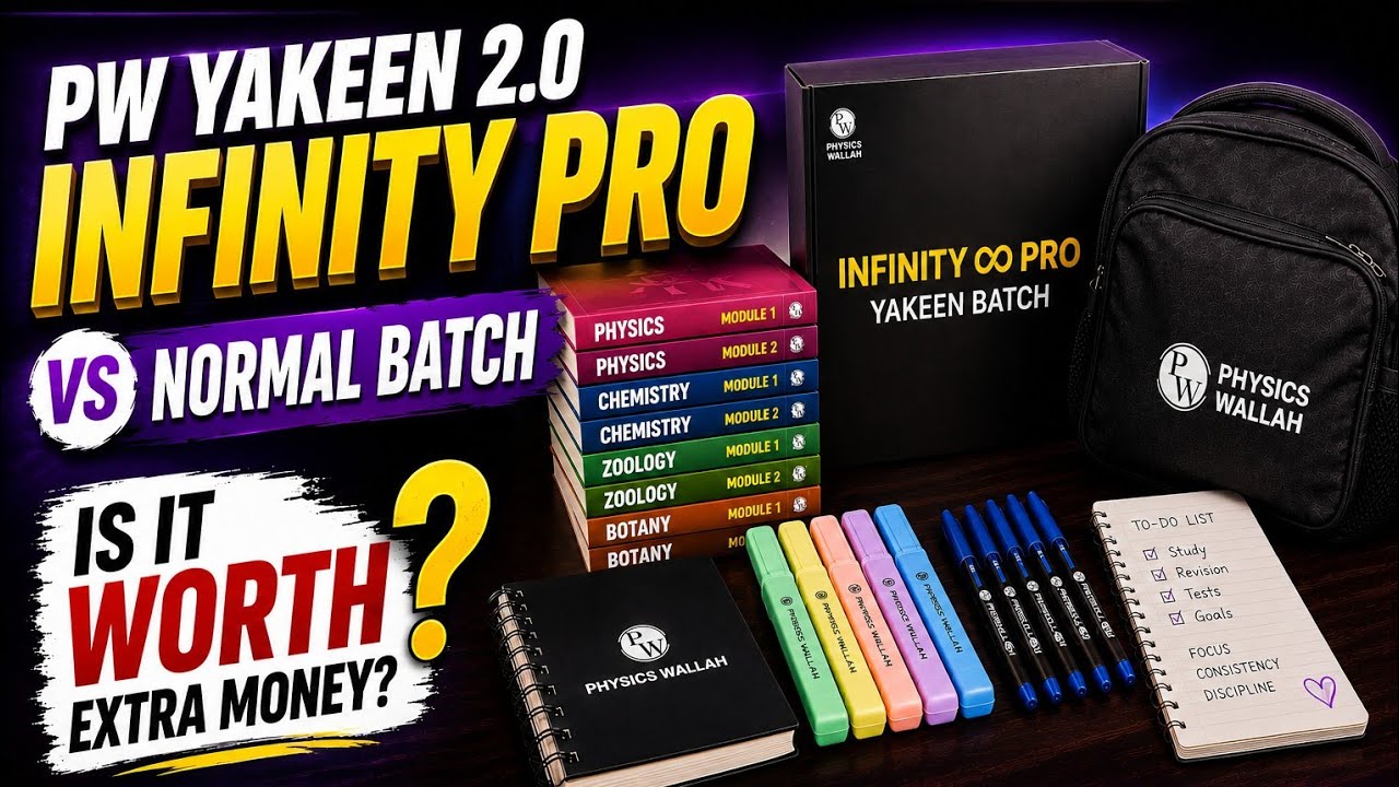 PW Yakeen Infinity Pro vs Normal Batch | Is It Worth the Extra Money?🤔#yakeen2027 #yakeen2.O #pwneet