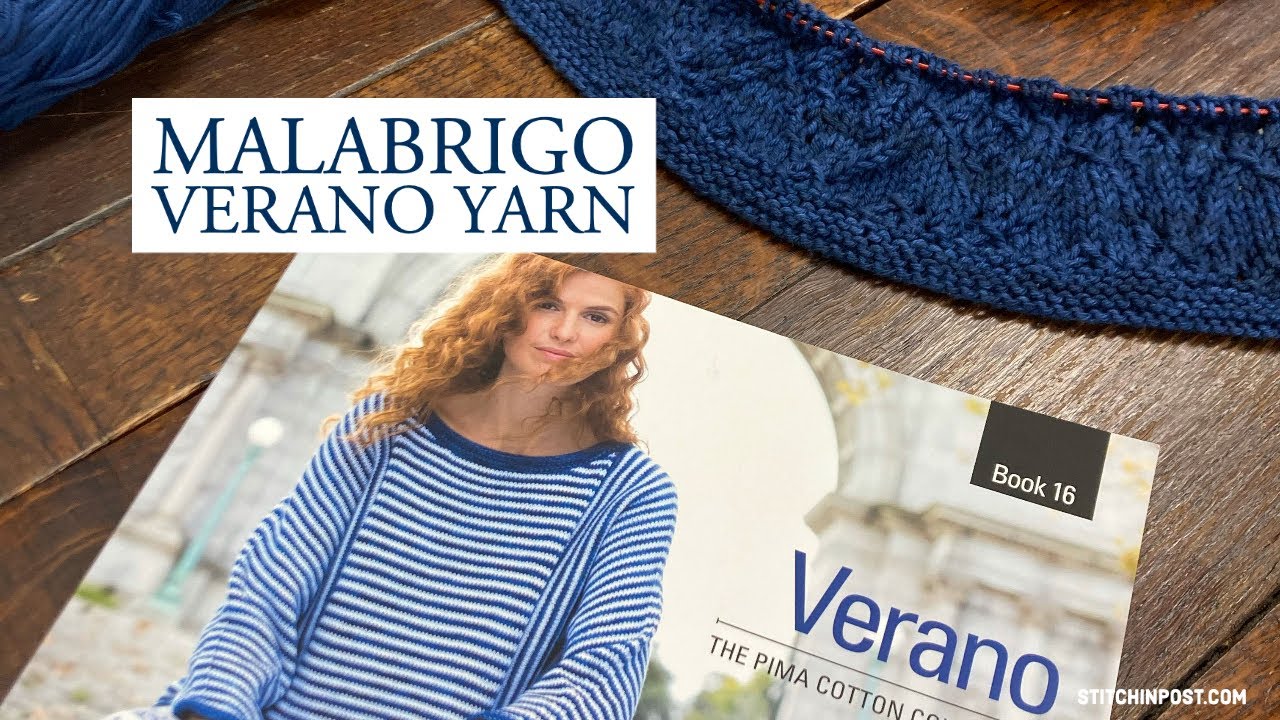 Malabrigo Verano Yarns Featuring the Porlamar Cardigan Sweater Pattern - Knitting with Nancy