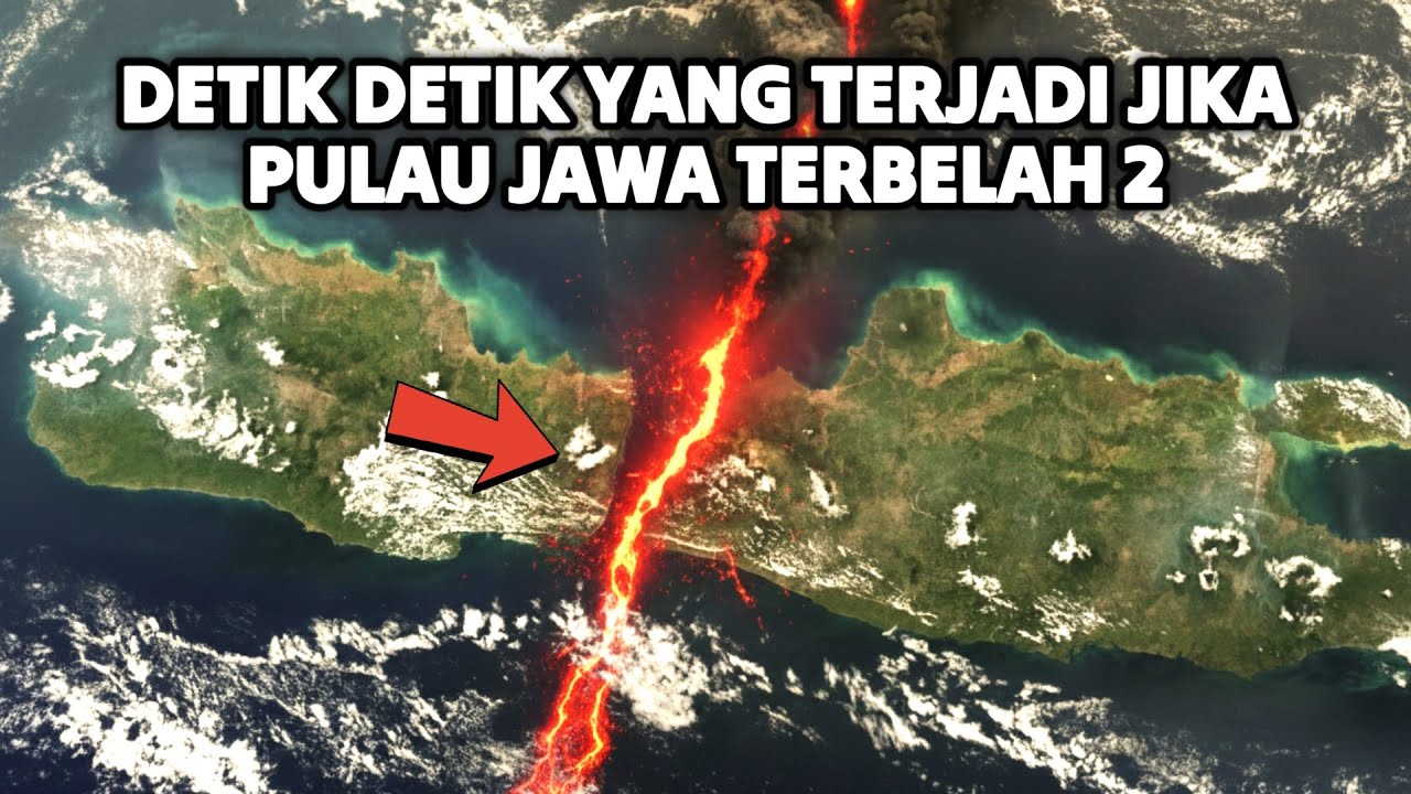 Detik Detik Jika Saja Pulau Jawa Terbelah 2, Karena Letusan Gn. Slamet, Kota Kota Ini Lenyap
