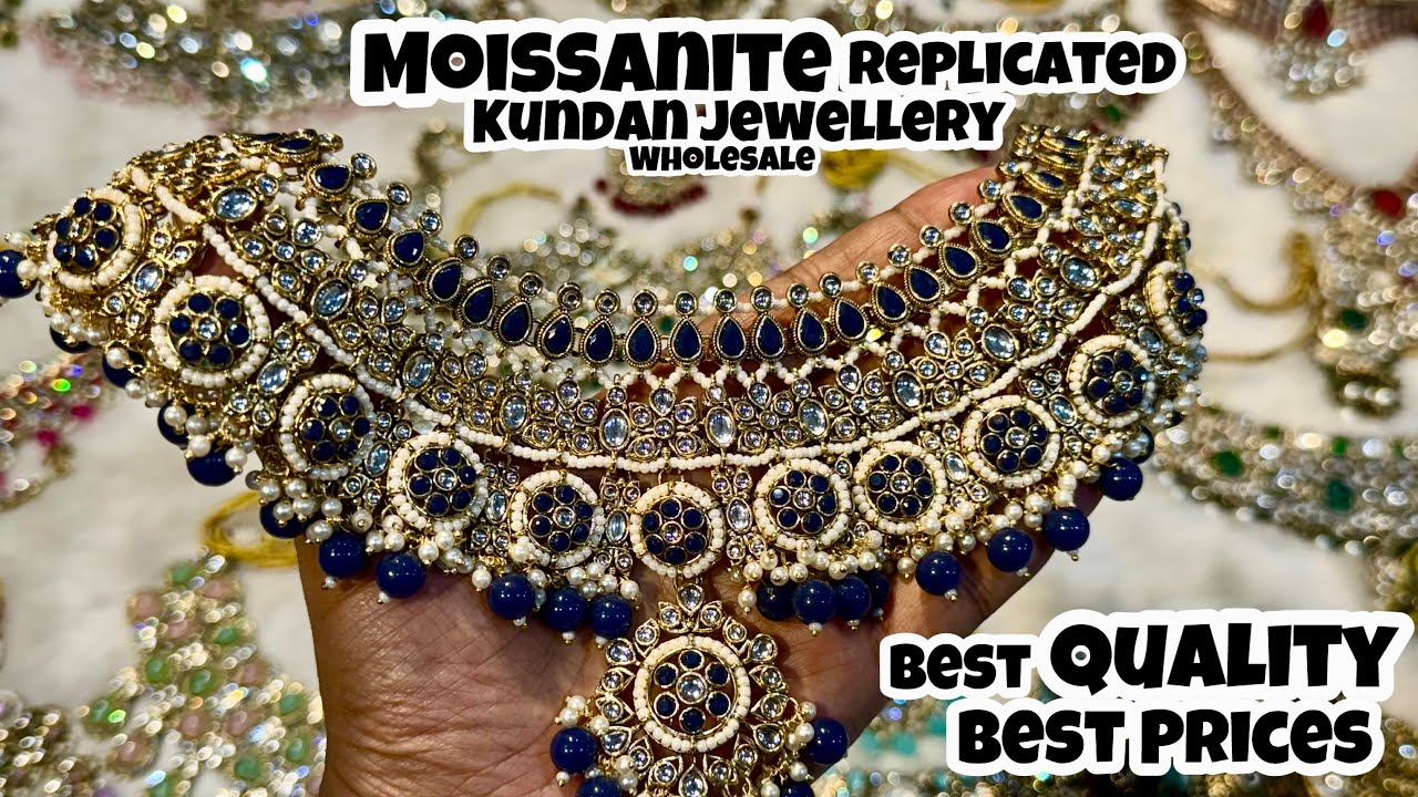 Artificial Jewellery Wholesale Market SadarBazar Delhi | Moissanite Replicated Kundan Bridal Jewelry