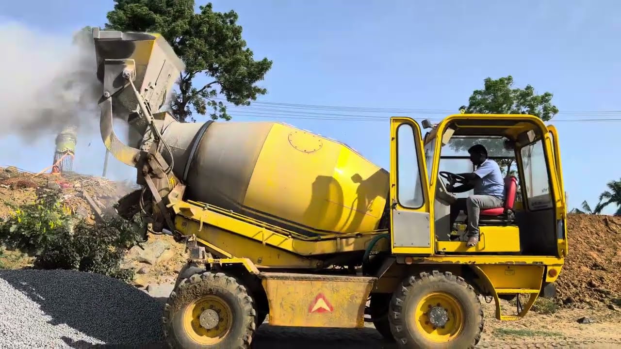Ajax 4000 AGRO Concrete mixing pailayan  work 