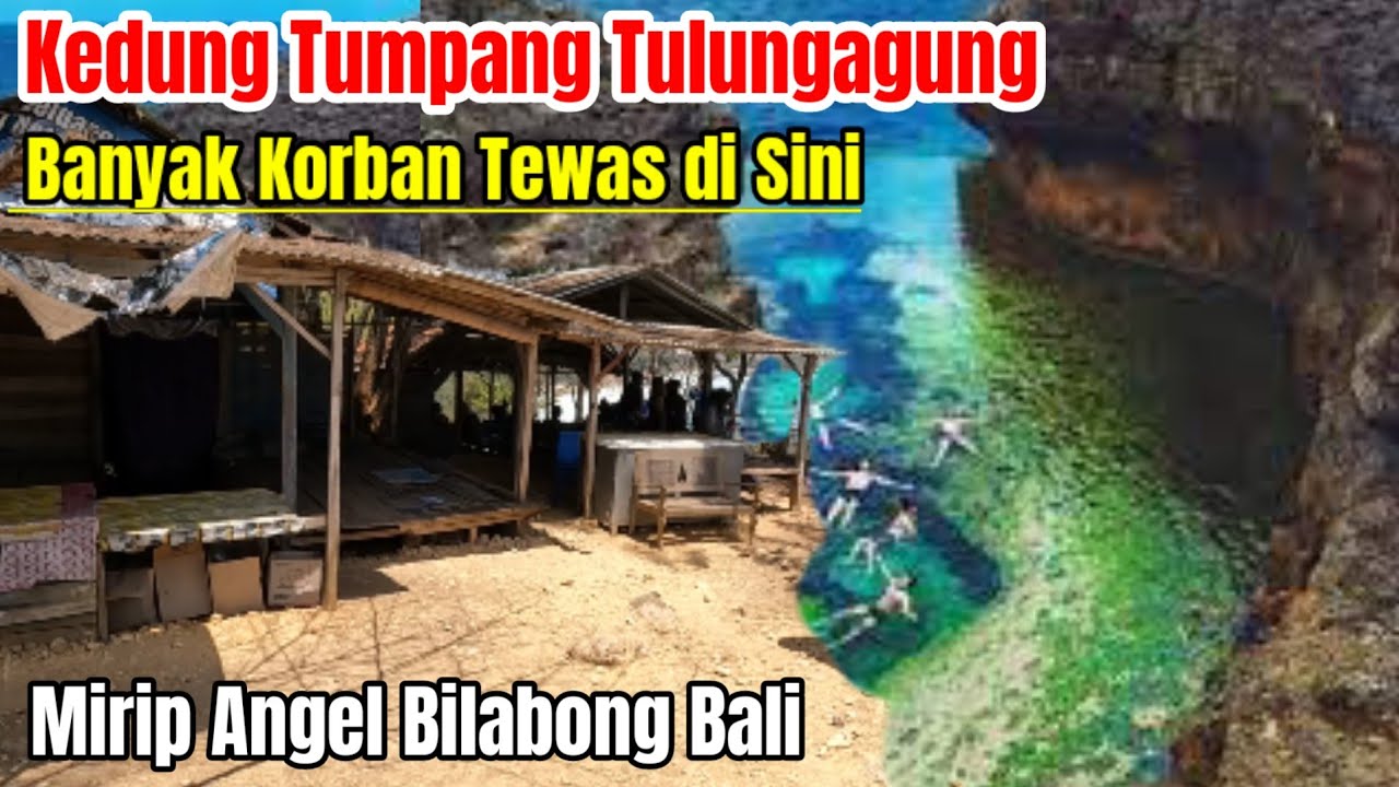Warung Cantik Nekad Buka di Pantai Kedung Tumpang Tulungagung