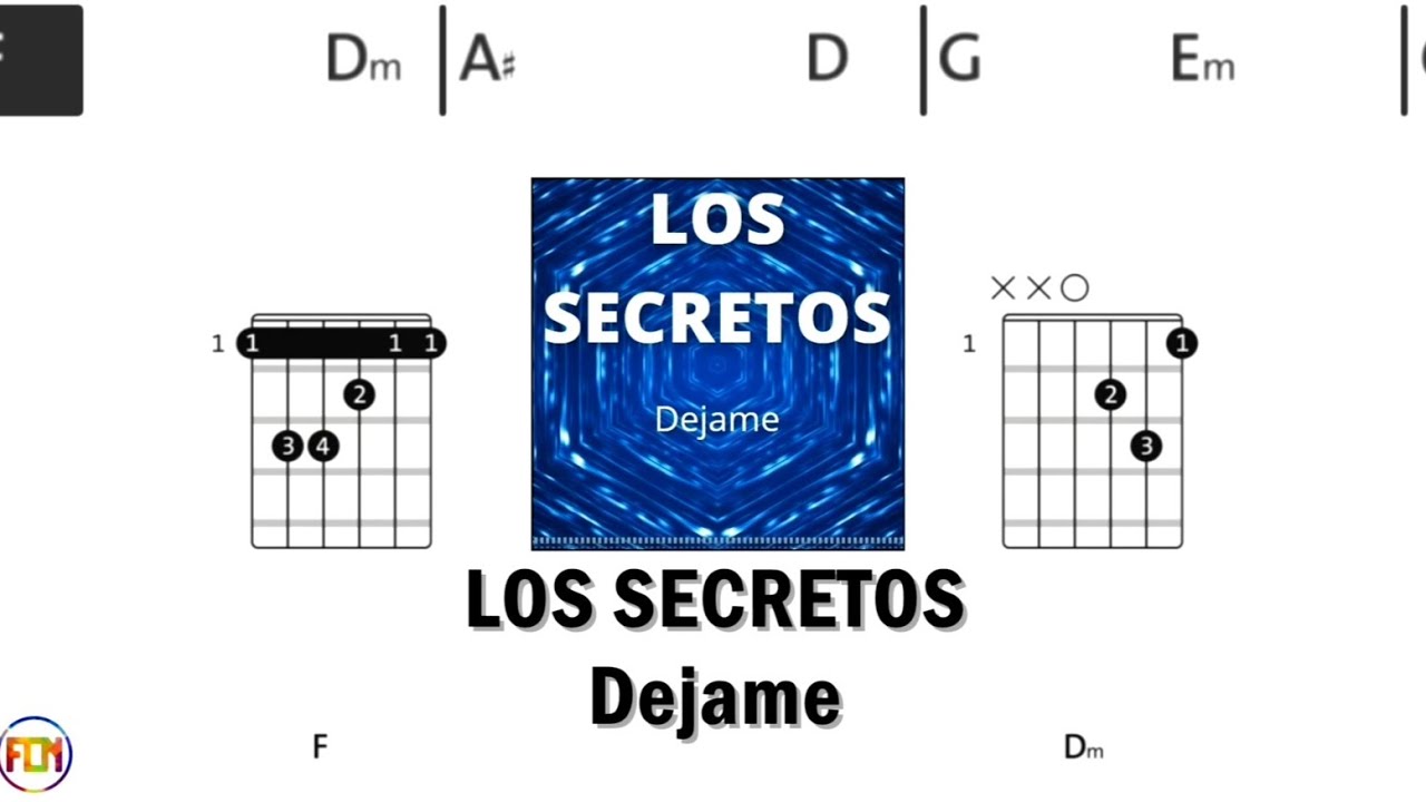 LOS SECRETOS Dejame FCN GUITAR CHORDS & LYRICS