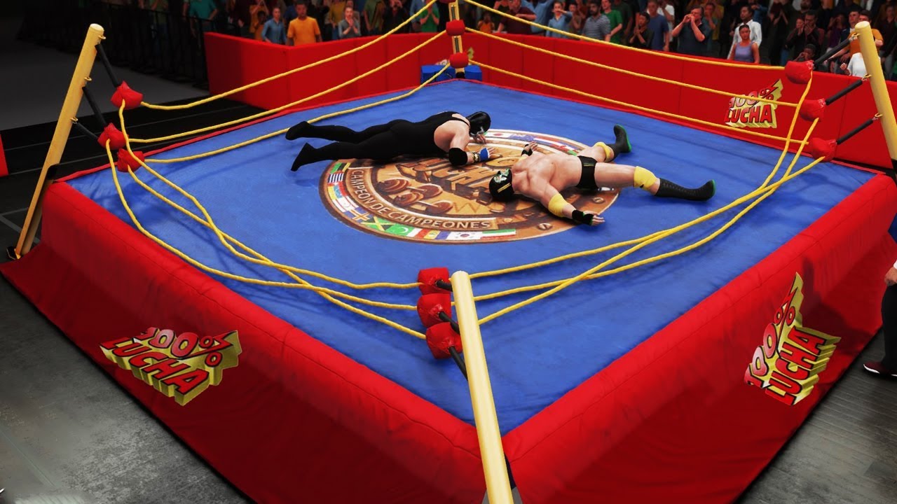 La Masa y Gorutta ROMPEN el RING de 100%LUCHA!!! | Gorutta Jones vs La Masa WWE2K18