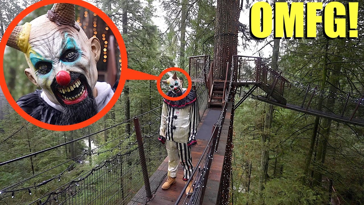 when you see this Clown in this abandoned tree fort, Run away as fast as you can!! (He's Crazy)