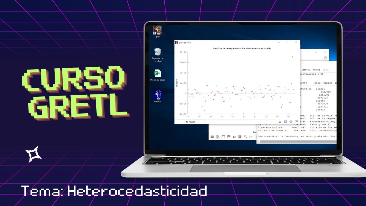Pruebas de heterocedasticidad (Curso Gretl) #7