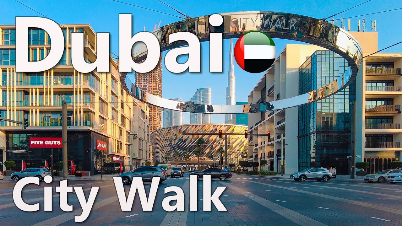Dubai City Walk Modern Area Walking Tour 4K🇦🇪