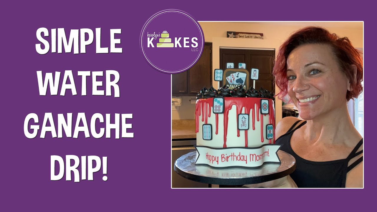 DRIP CAKE WITH CANDY MELTS USING WATER GANACHE!! (SUPER SIMPLE!)