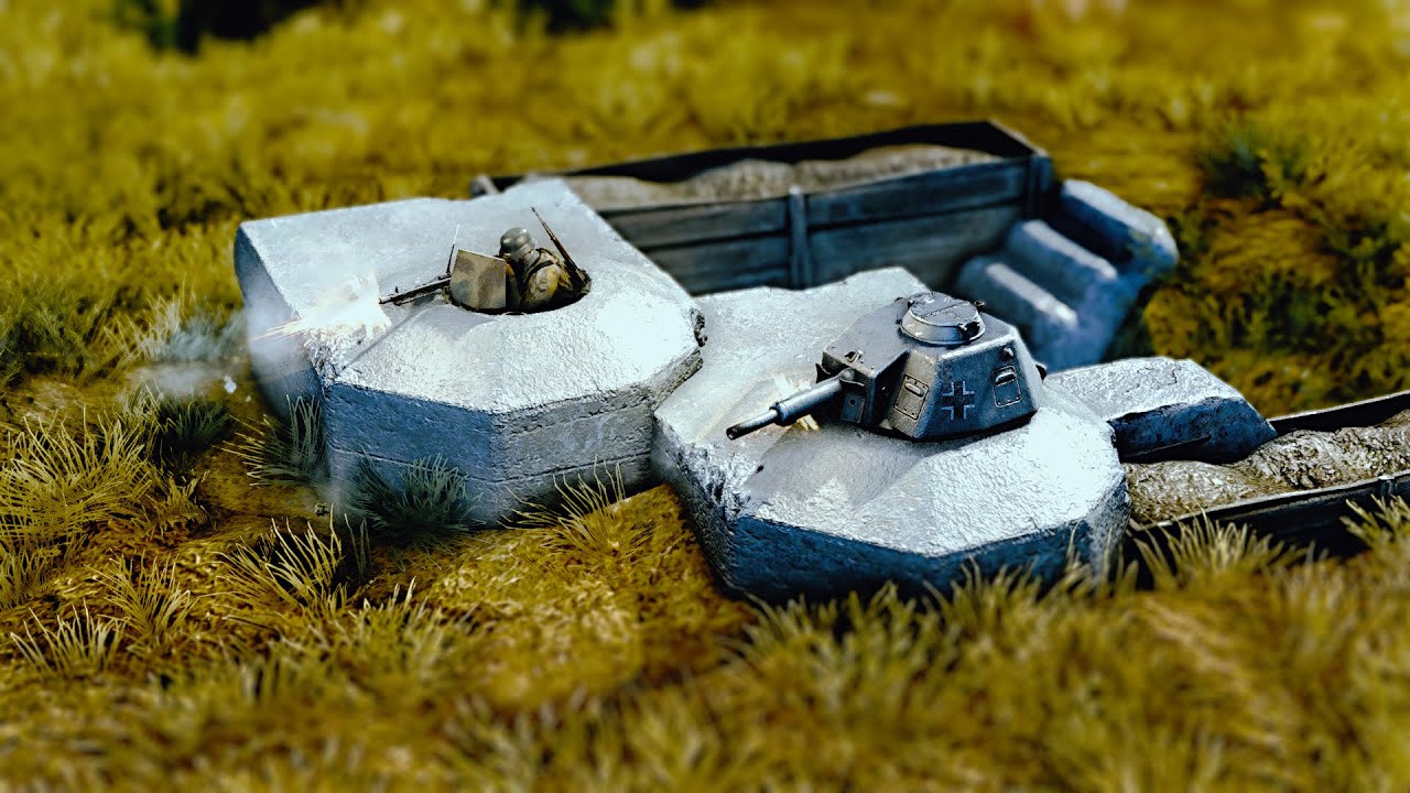 Soldiers encountering a Turret Bunker | Tilt Shift