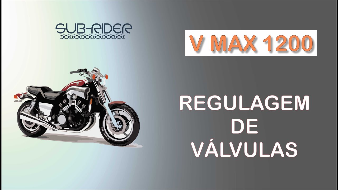 V Max 1200 regulagem de válvulas