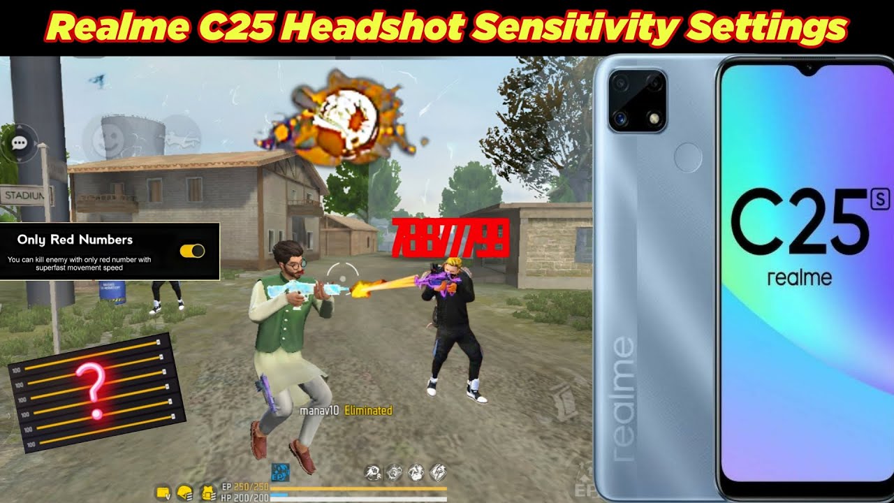 Realme C25 Free Fire Sensitivity Settings 🔥 99% Headshot | Best Settings 2026