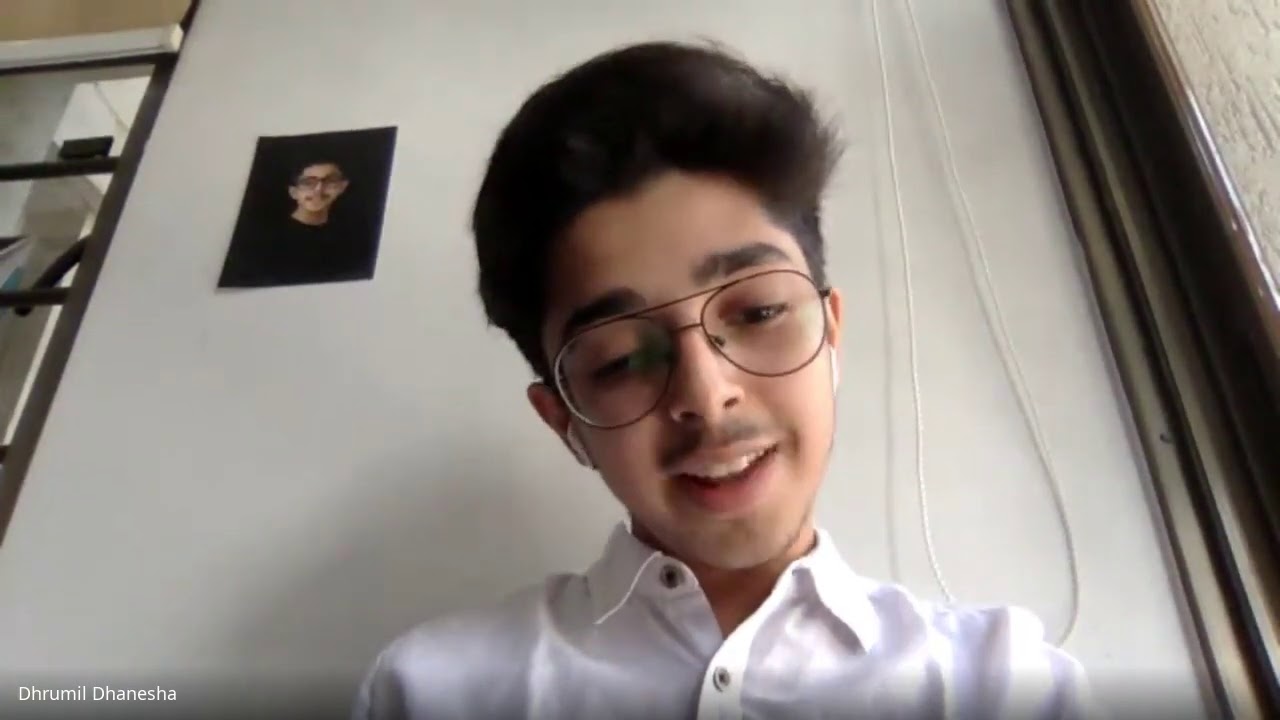 Lifeskills session - RRIS students in conversation with teen entrepreneur Dhrumil Dhanesha