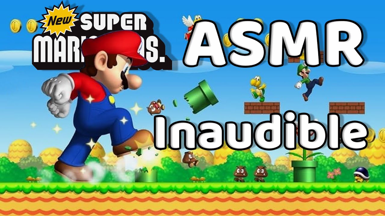 ASMR - Mario Bros DS : Première Vidéo Inaudible (Rain sound, French Inaudible, Controller Sound)