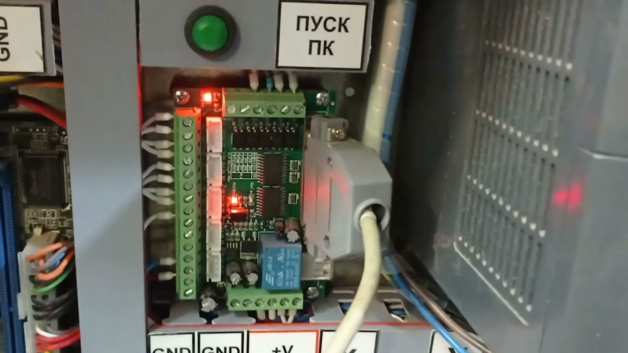 Быстрая настройка включения шпинделя через реле в mach3.