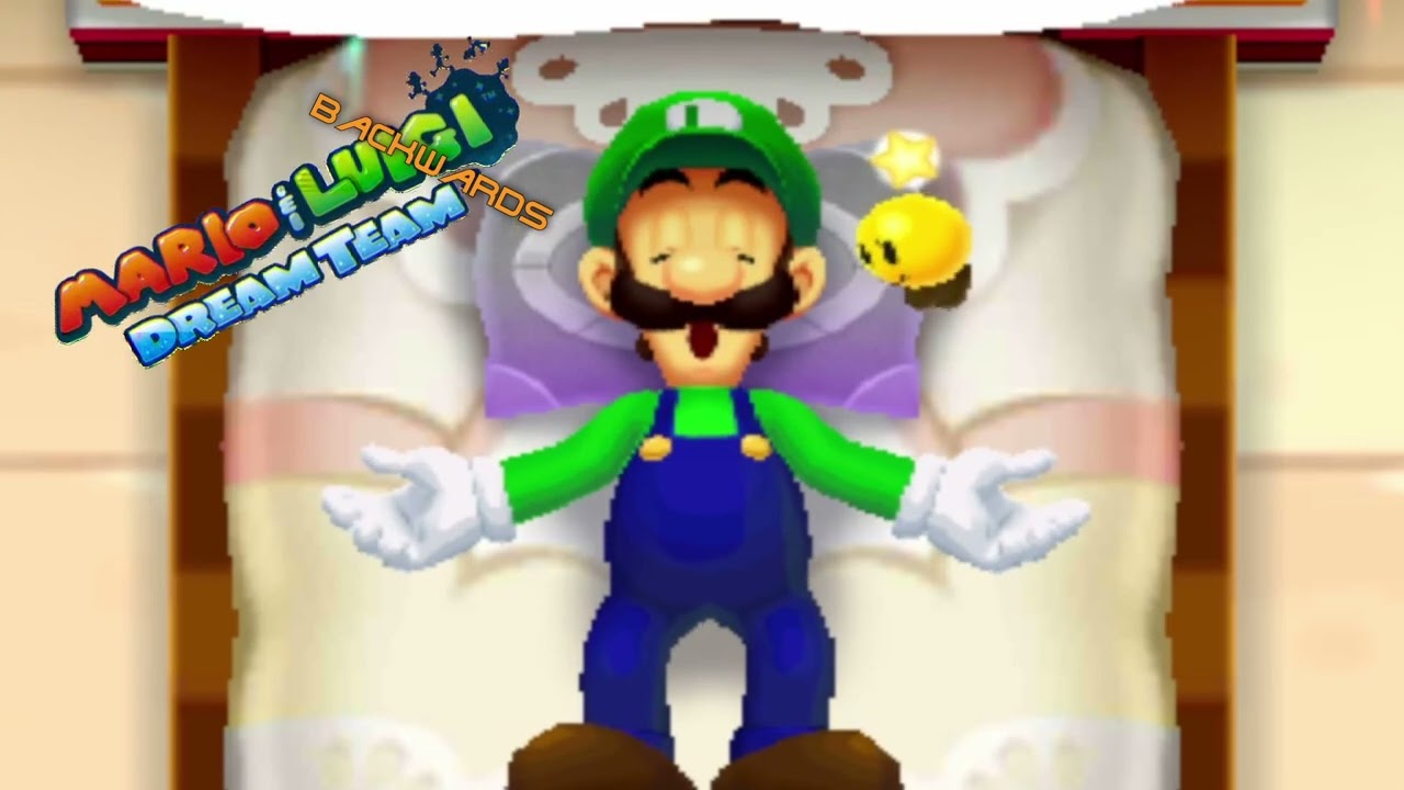 Never Let Up Mario & Luigi Dream Team OST Backwards Reversed