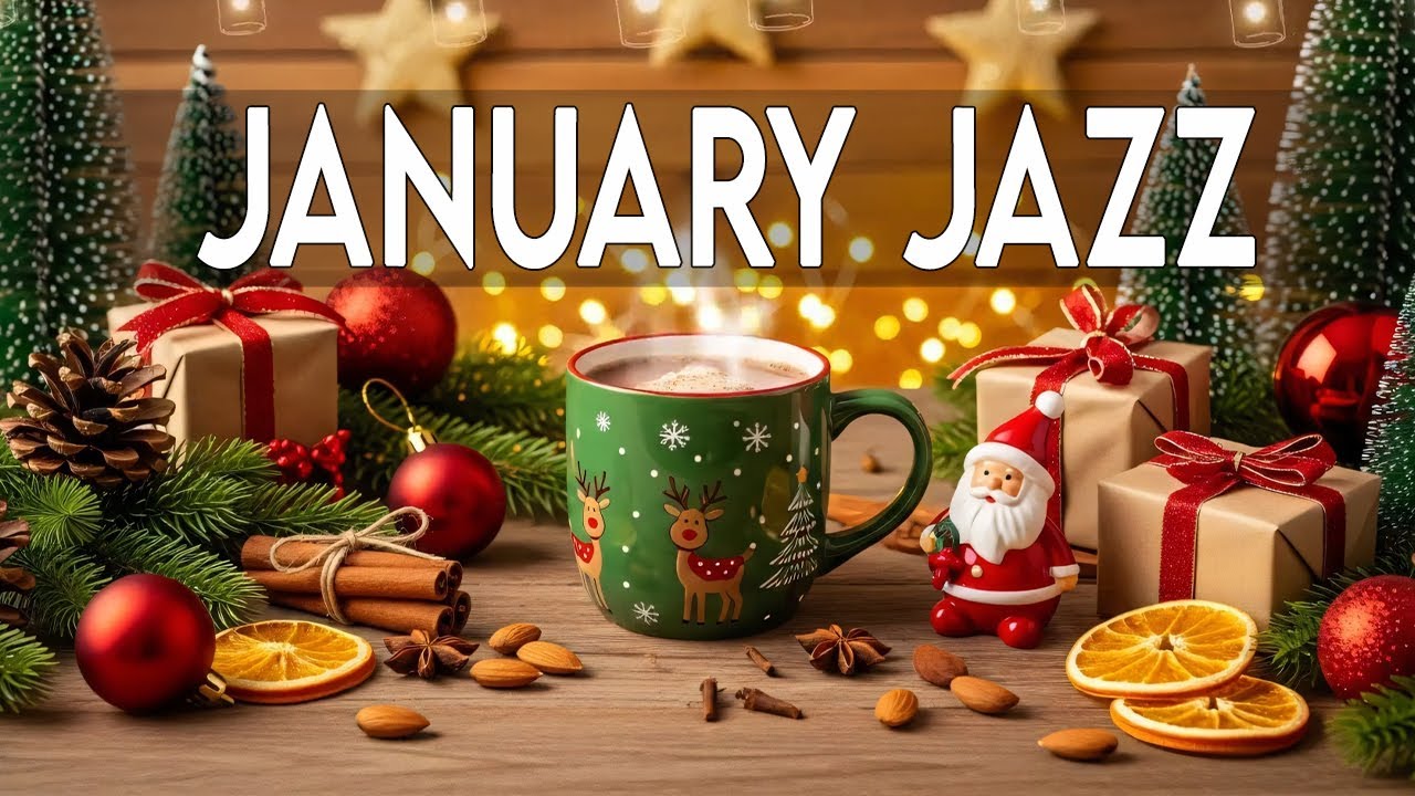 Happy January Jazz ☕ Gentle Winter Jazz Waves for Relaxed Focus, Soft Momentum & Silent Ease ✨