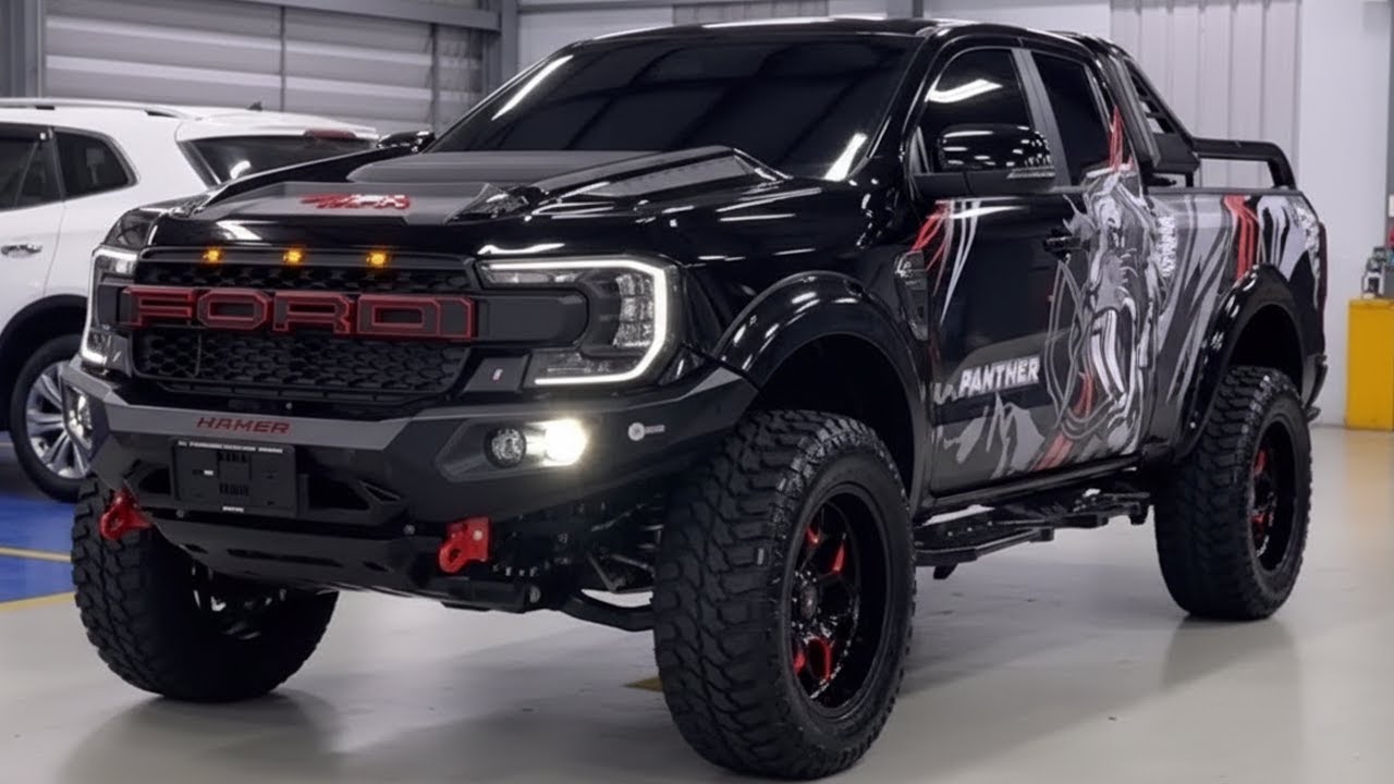 A Highly Customized Hamer Ford Ranger 4x4 Panther Very Stylish Modifications Off-Road Pickup Truck