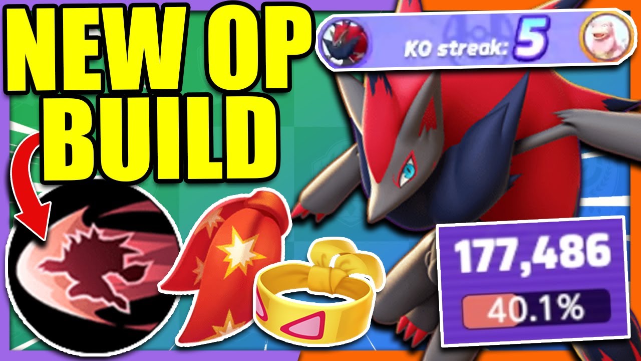 New OP Japanese ZOROARK NIGHT SLASH Build 177000+ Damage | Pokemon Unite