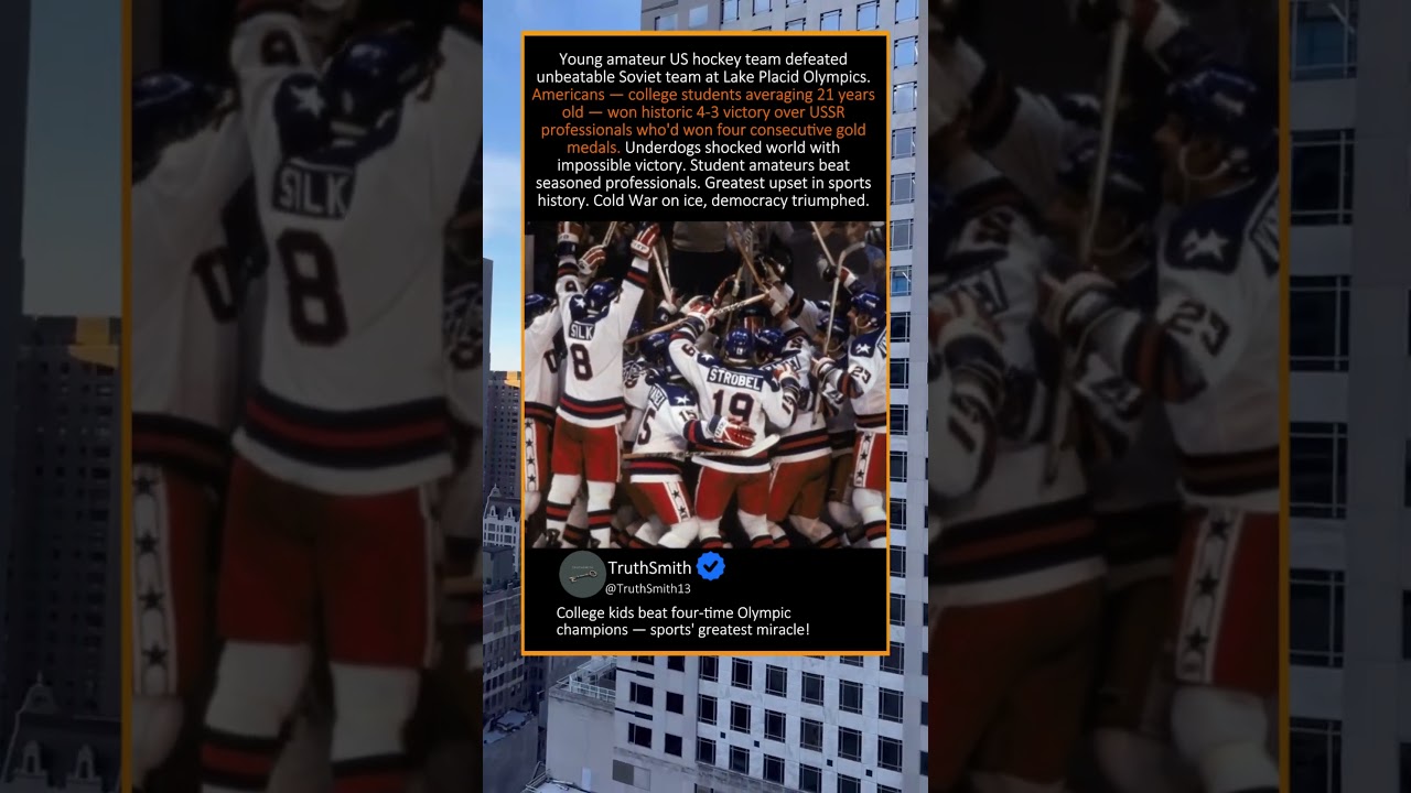 MIRACLE ON ICE 1980 🏒🥇