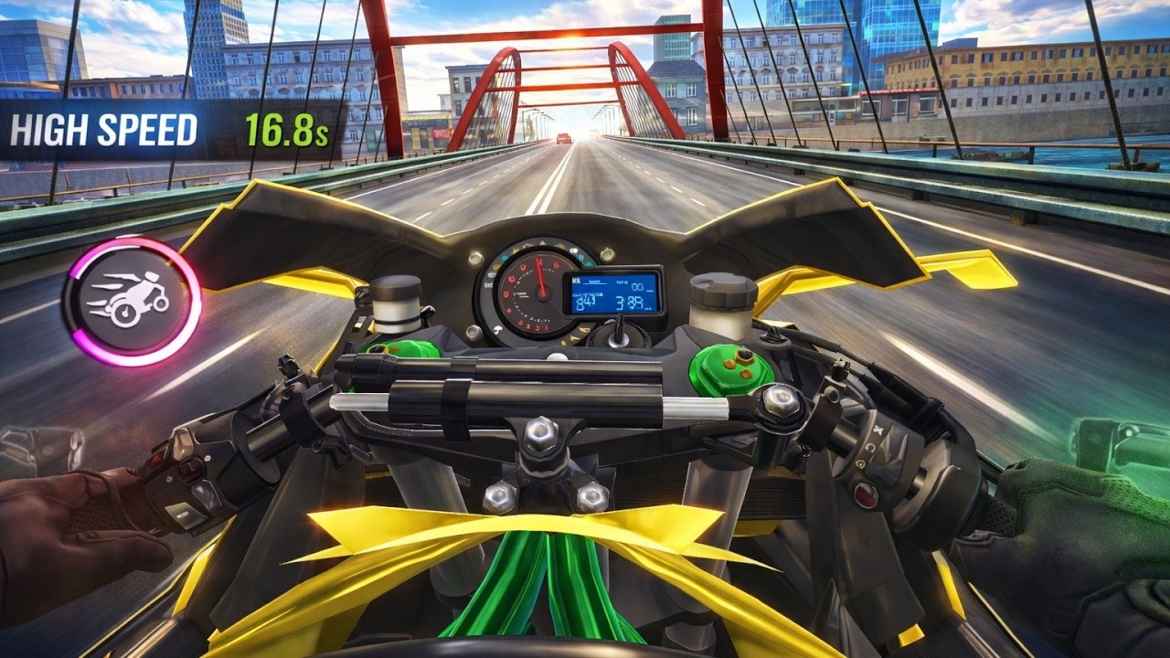 Traffic Rider - #EP09 (YELLOW KASAWAKI HR2 IN  CITY 🤩 CRAZY WHEELY🥵🔥) GAMEPLAY!