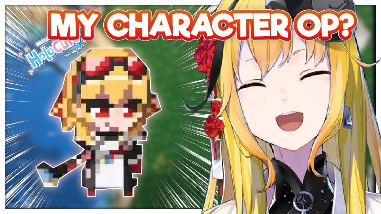 Kaela happy to play her OP character in HoloCure  !!!