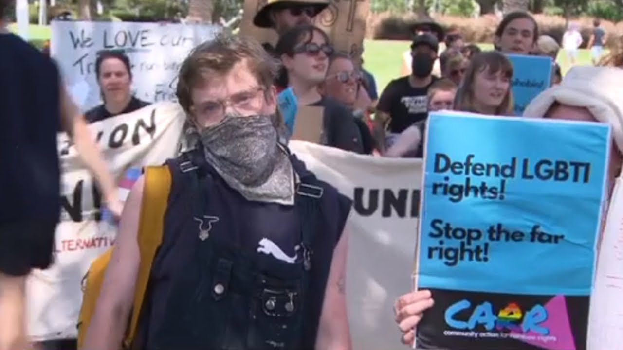 Trans activists protest like a pack of &lsquo;enraged clowns&rsquo;
