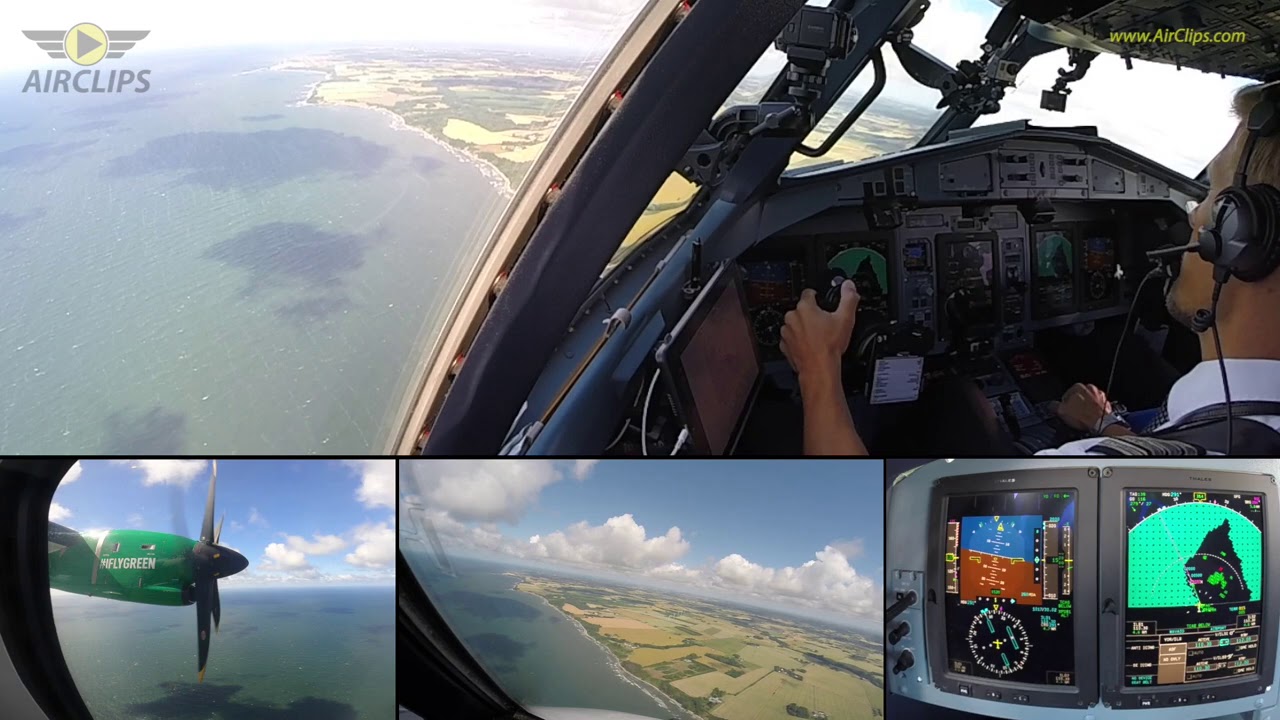 Beautiful DAT Bornholm Landing on brand new ATR 72-600  [AirClips]