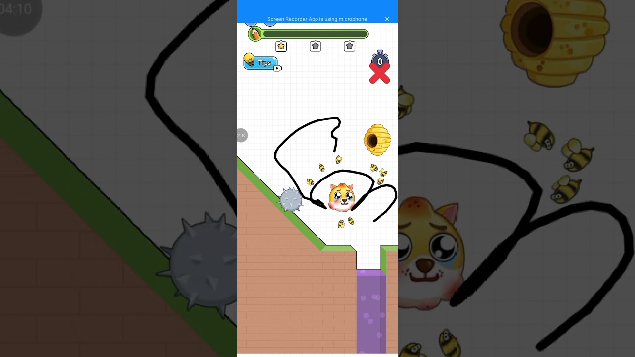  Save the Doge gameplay, puzzle game, doge game, mobile game, funny game like chickenl #rijooogames 