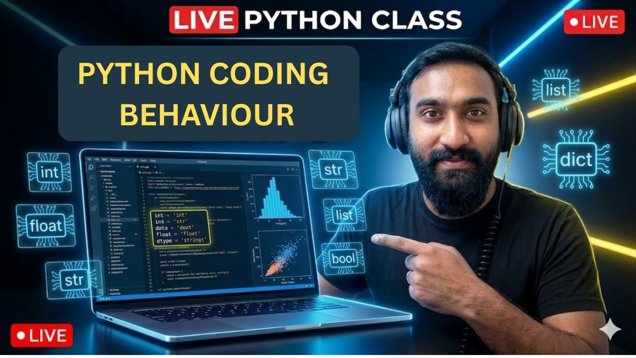 Python Full Course LIVE 🔴 | Beginner Coding Practice | Day 4