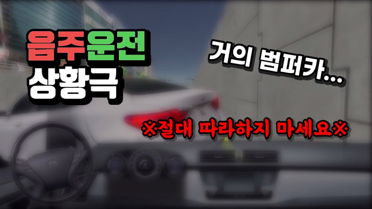 |Car’s Mr.| 음주운전의 심각성을 보여주는 상황극 (3D운전교실) | 이건 그냥 범퍼카다...