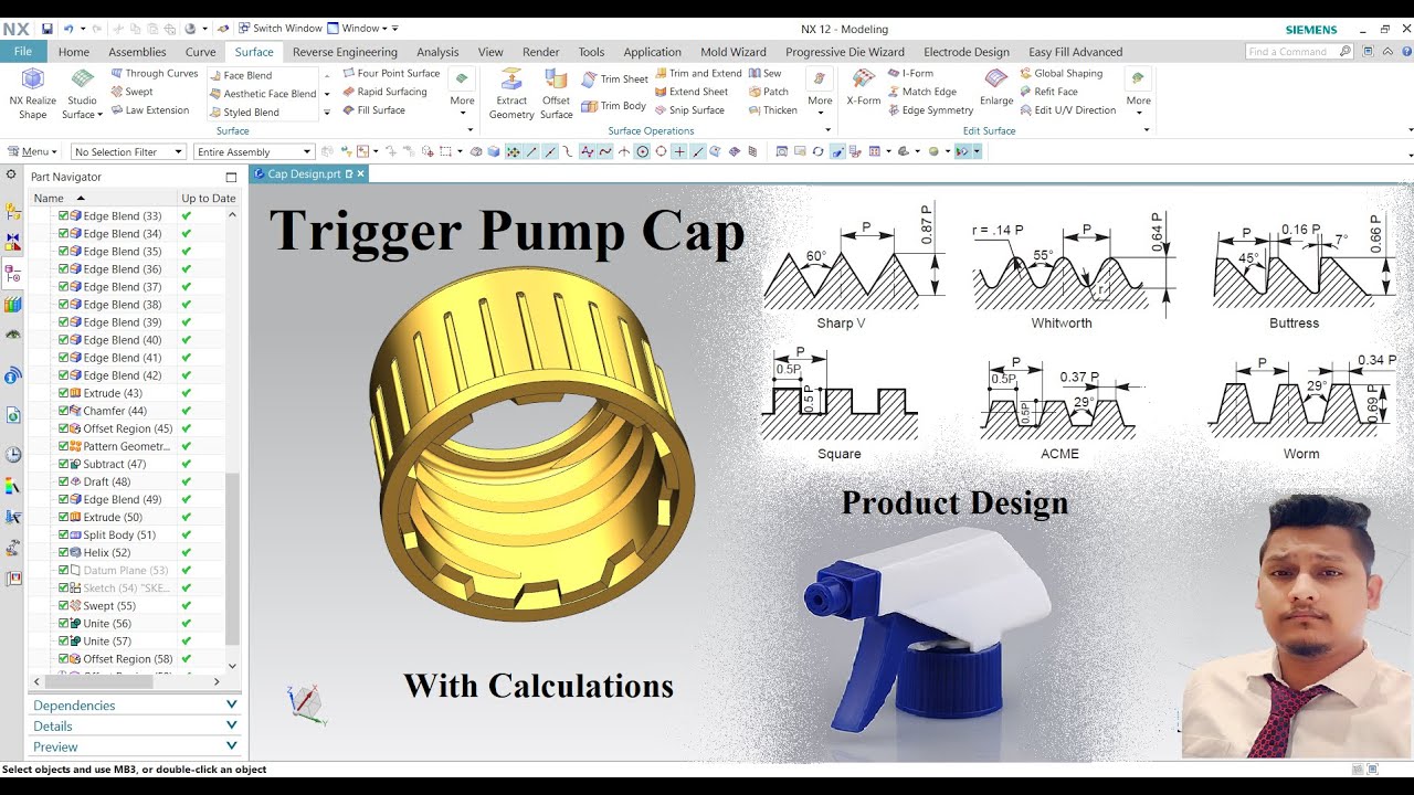 Trigger Pump Cap Design or Plastic Product Design of Dispenser Cap Design