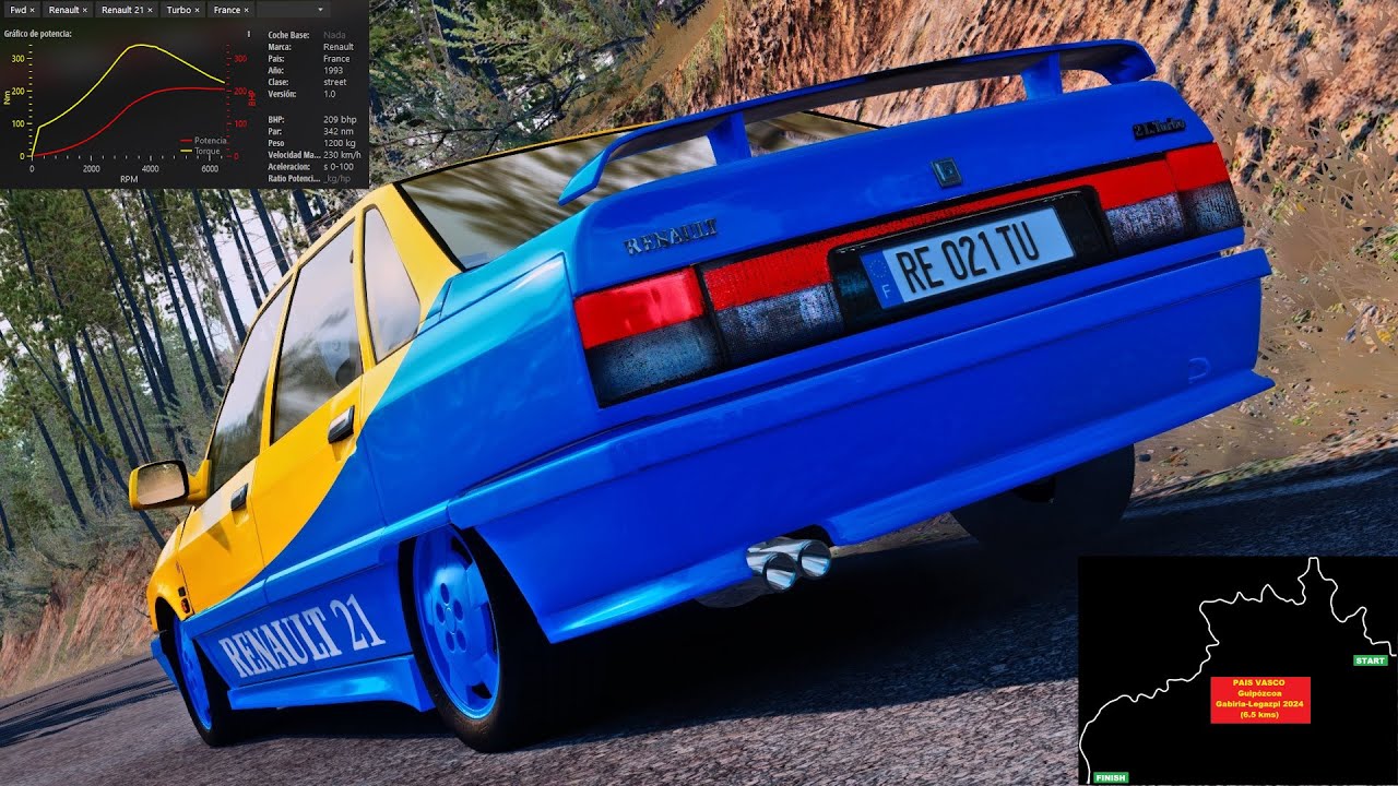 ASSETTO CORSA - Renault 21 2L Turbo Phase 2 (1993) - Gabiria-Legazpi 2024 (04:03:906)