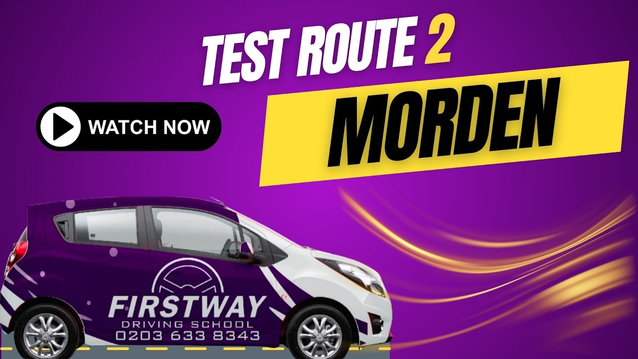 Morden Driving Test Route 2 | Practice  Real Test Area Drive