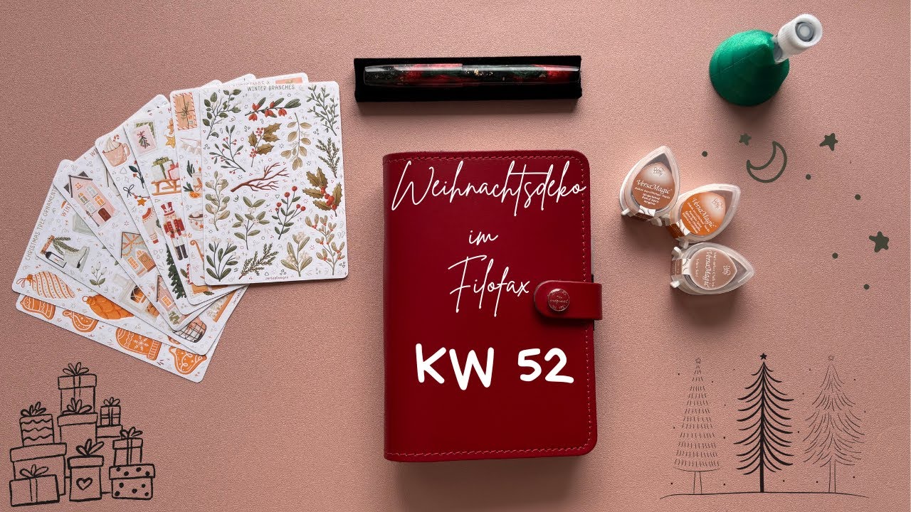 Wochendeko Filofax KW 52 | Frohe Weihnachten |#wochendeko #journalwithme #filofax #stationery