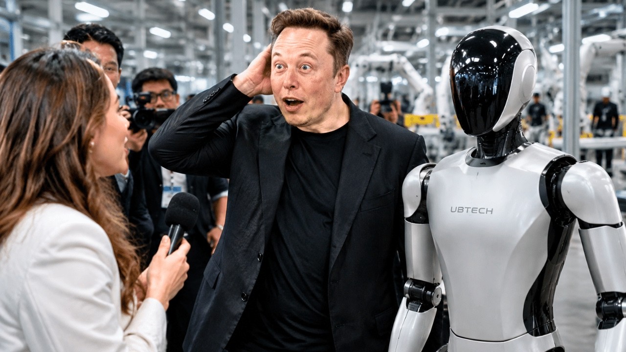 Szokujące! Robot UBTECH Walker wprawił Elona Muska w osłupienie