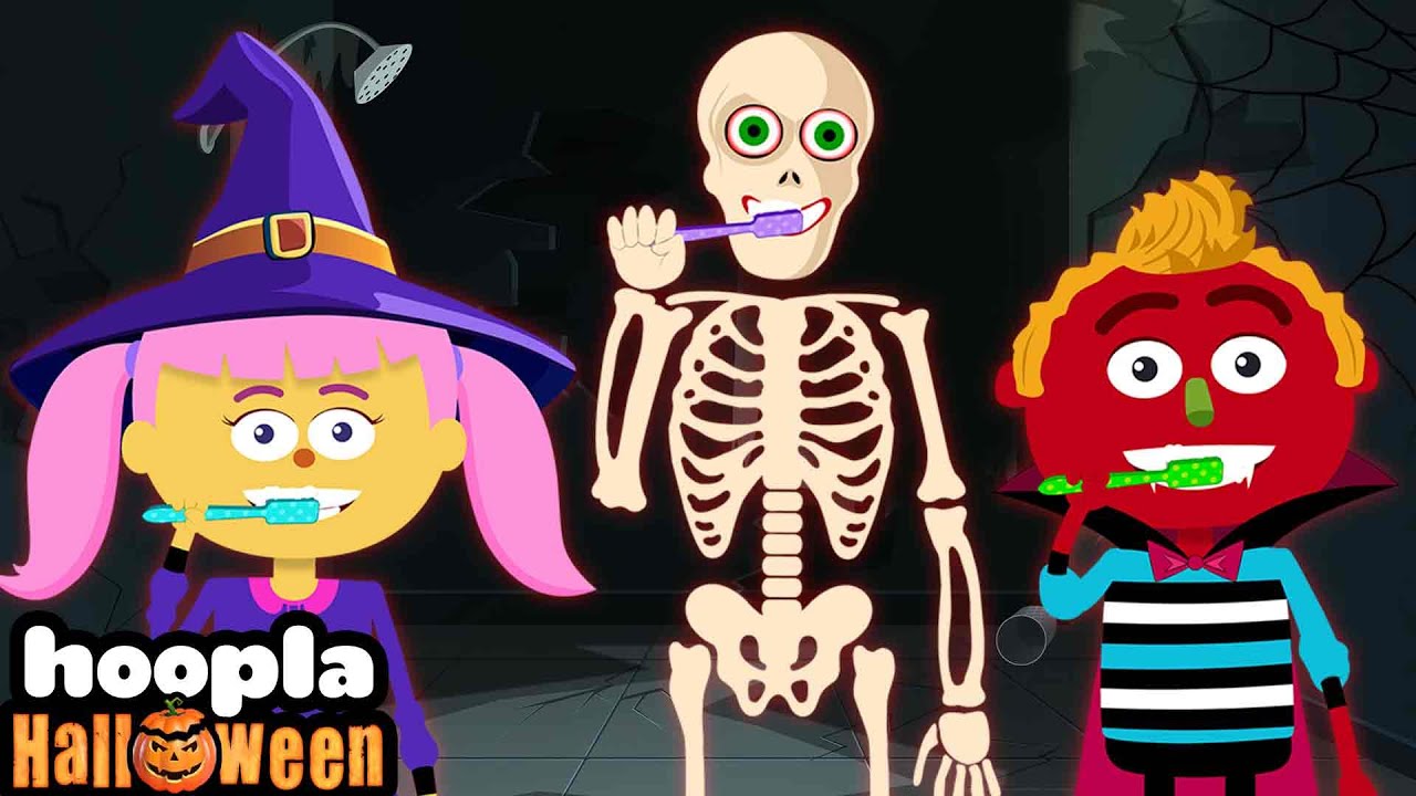 Spooky! This Is The Way We Brush | Halloween Rhymes | Hoopla Halloween