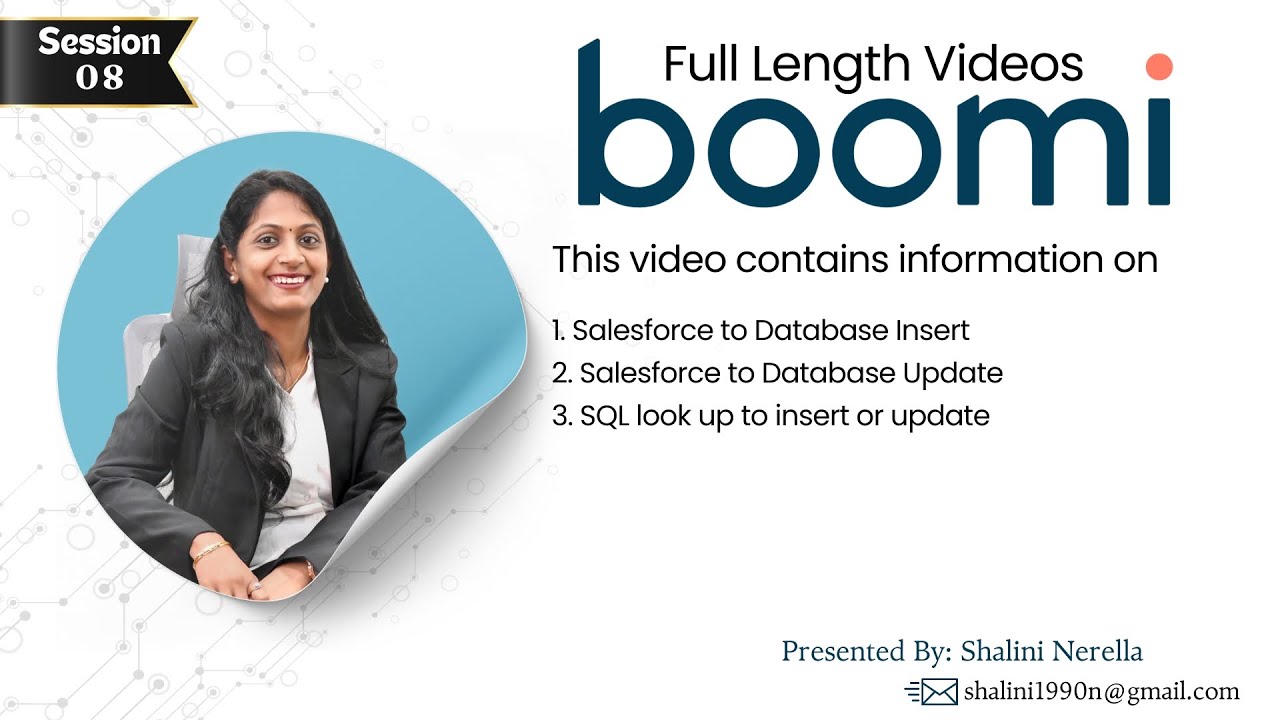 Boomi - Simple data Integration| Salesforce to Database Insert| Update| SQL Lookup to insert /Update