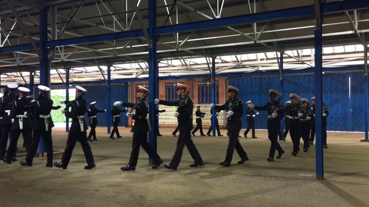 257 Kings Troop Royal Marines Drill October 12th 2018 at CTCRM, Lympstone.