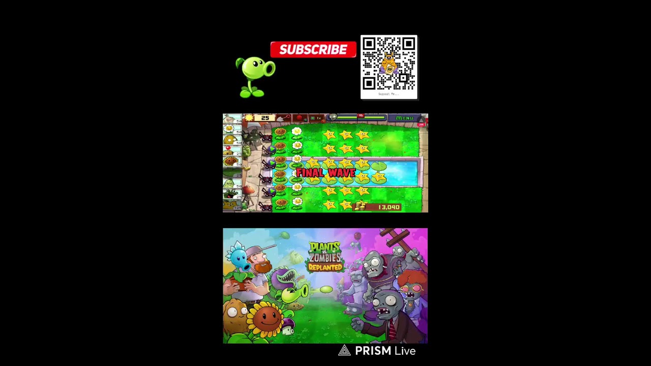 Live Game Plant Vs Zombie #gamming