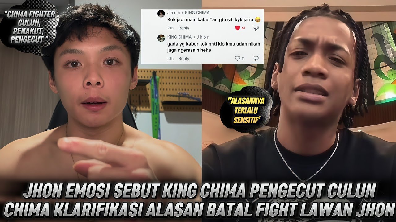 JHON EMOSI KING CHIMA BATALKAN FIGHT MEREKA !! KING CHIMA LANGSUNG BERIKAN KLARIFIKASI 