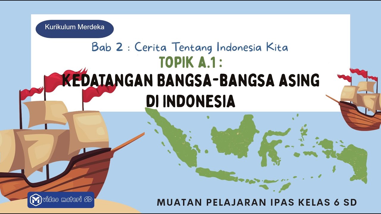 TOPIK A.1 : KEDATANGAN BANGSA ASING KE INDONESIA| BAB 2 | KELAS 6 SD | MUATAN IPAS | SEMESTER 1
