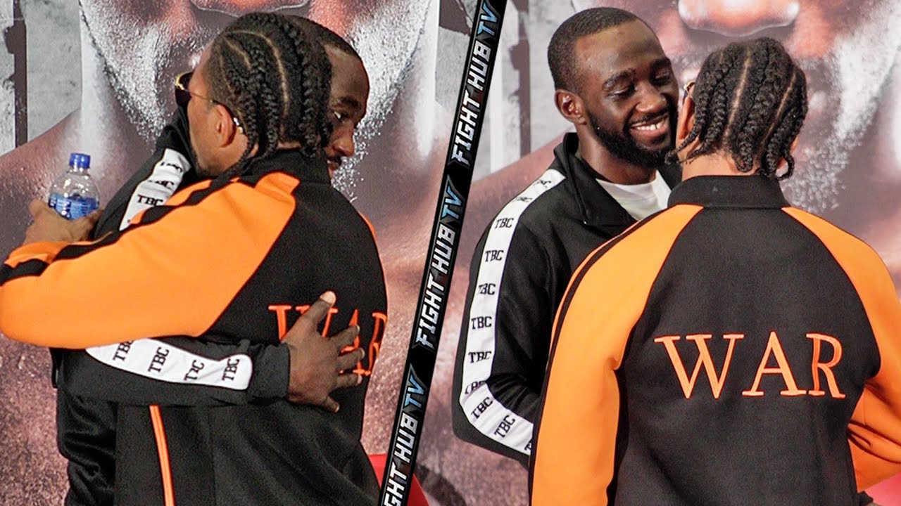TERENCE CRAWFORD HUGS SHAWN PORTER AFTER RETIREMENT ANNOUNCEMENT; SHOWS HIM MAD RESPECT