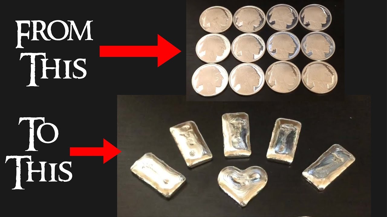 Melting Down Silver and Making Custom Silver Pours